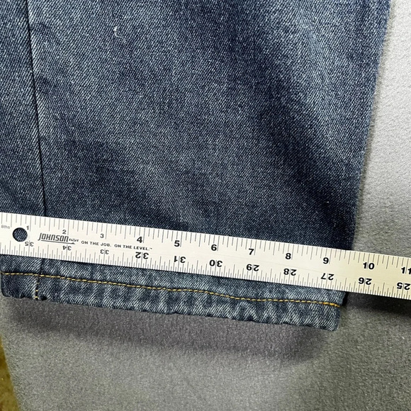 Key Flannel lined Straight Leg Jeans Men’s 44/30 Blue Denim Warm Winter 1324 - Picture 5 of 8